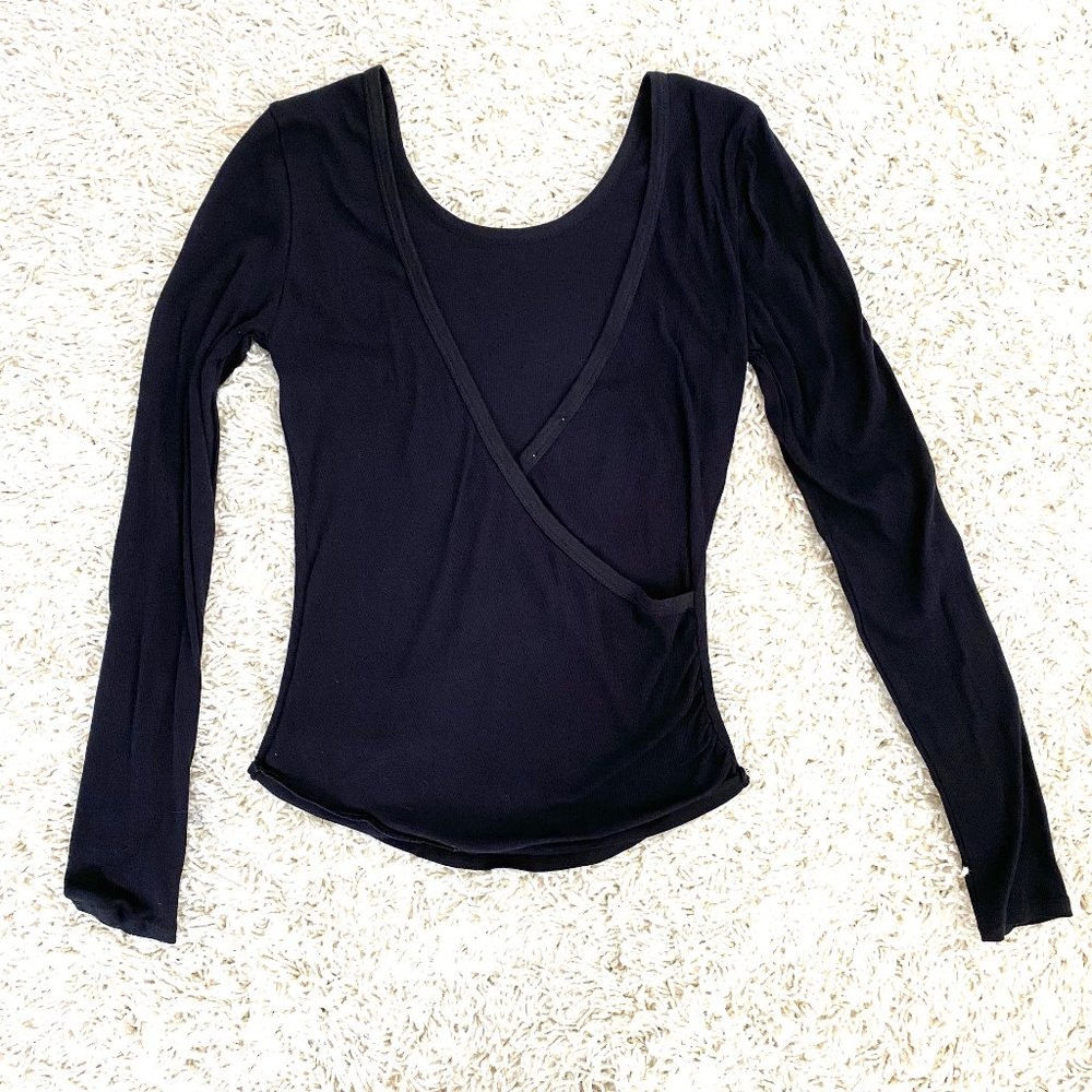 FREE PEOPLE intimately black low back top